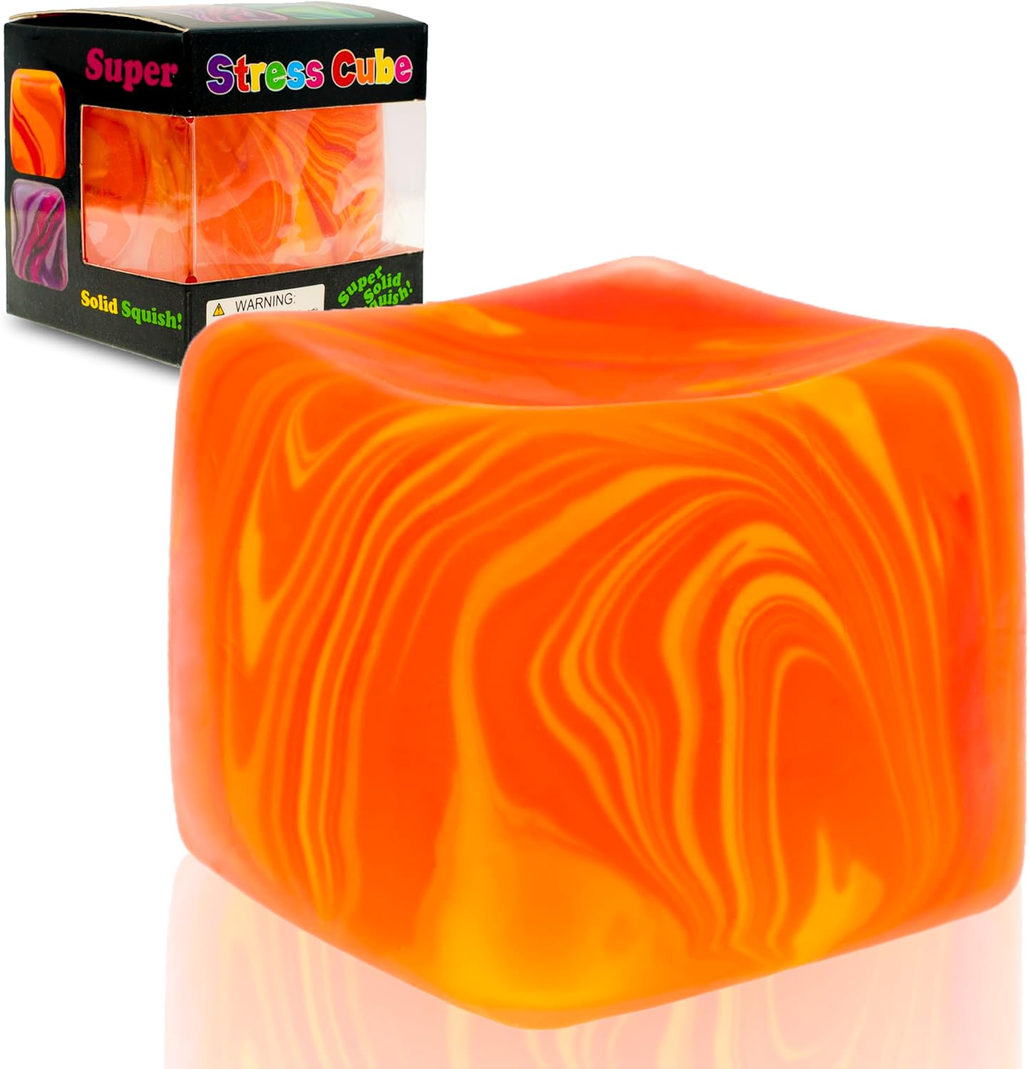 Slow Rising Stress Cube . Dough Stress Balls Soft Fidget Squishy Toys for Anxiety Relief. Pull Stretch Classroom Prize Party Favors Toys for Kids - Image 2