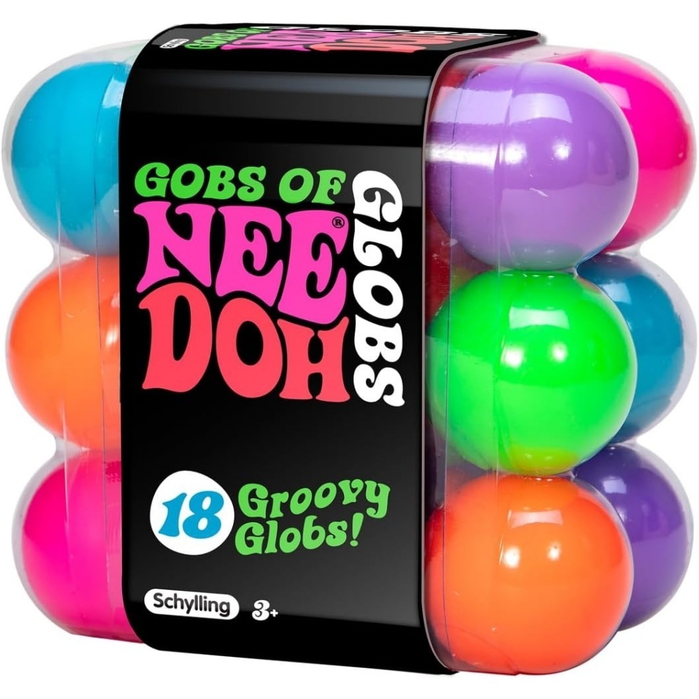 NeeDoh Teenie Globs ?C Mini Sensory Balls ?C 18 Pack