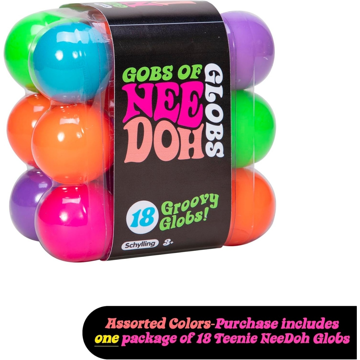 NeeDoh Teenie Globs ?C Mini Sensory Balls ?C 18 Pack - Image 2