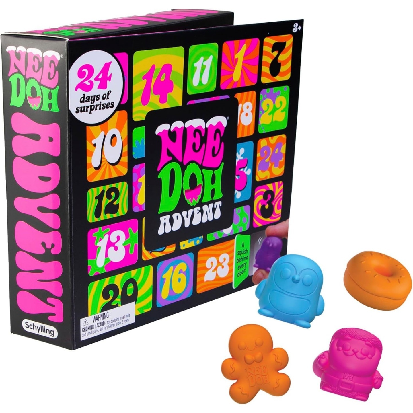 NeeDoh Squishmas Advent Calendar ?C 24 Mini Toys