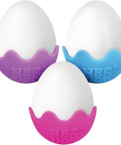 Schylling NeeDoh Magic Color Egg Groovy Glob Trio: Easter Fun - Assorted Colors Gift Set - 3 Pack