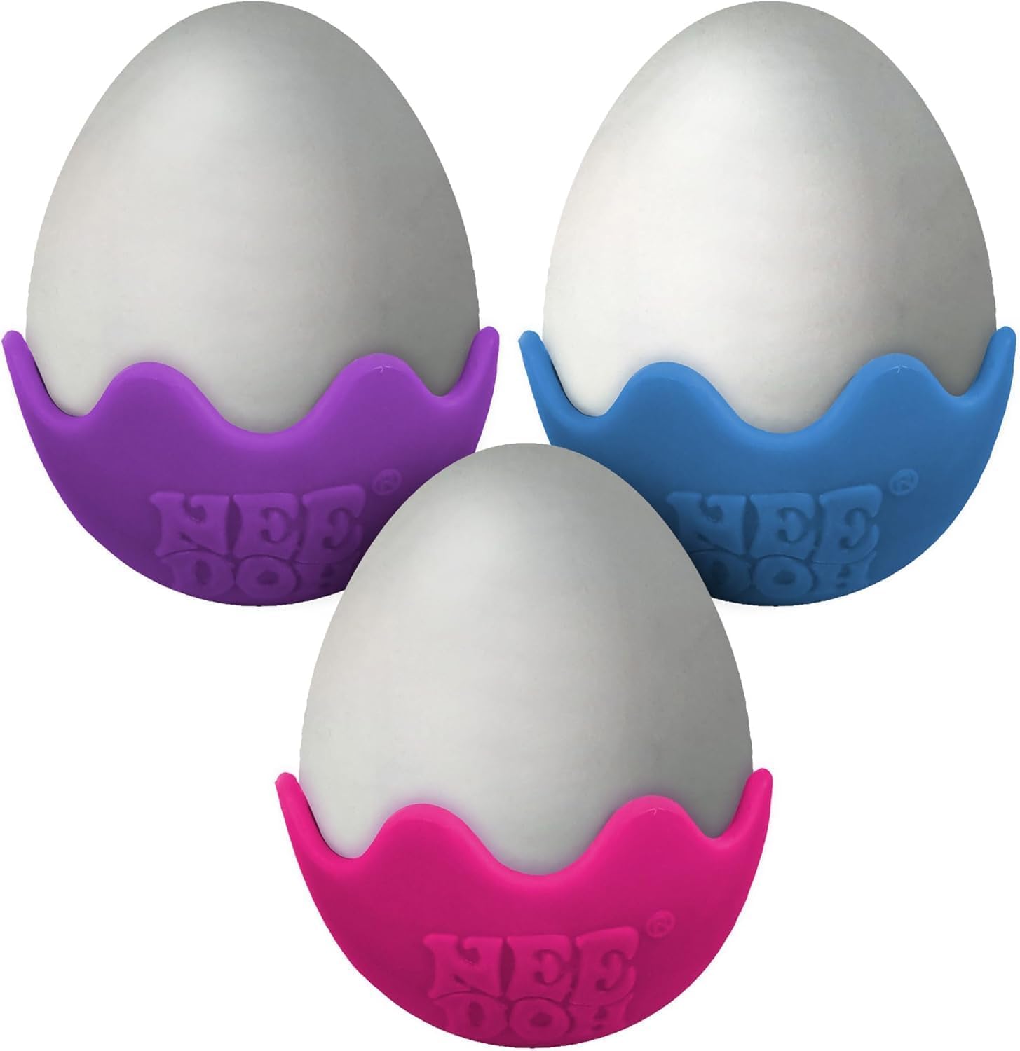 Schylling NeeDoh Magic Color Egg Groovy Glob Trio: Easter Fun - Assorted Colors Gift Set - 3 Pack - Image 9