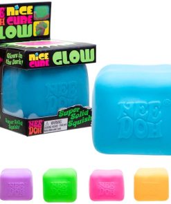NeeDoh Nice Cube Glow - Glows in the Dark - Assorted
