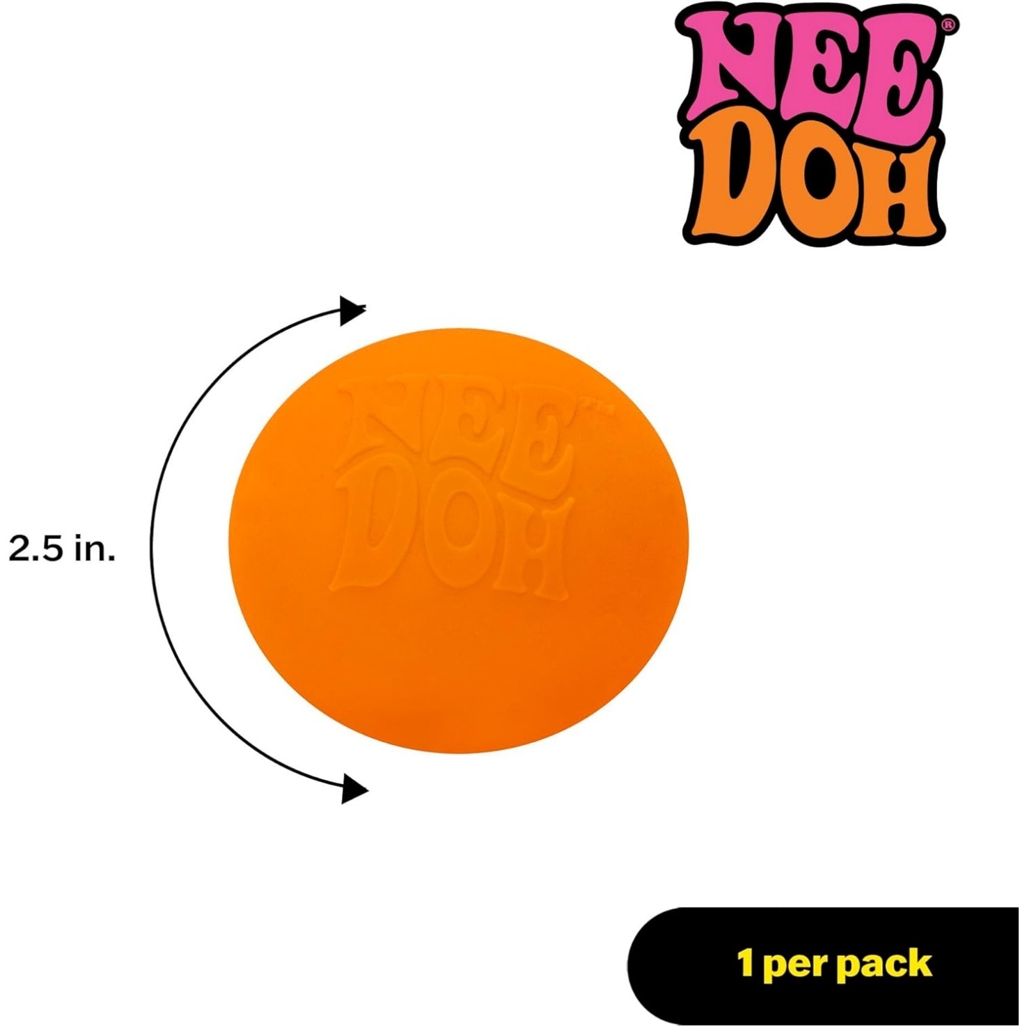 NeeDoh Original Sensory Ball - Orange - Image 5