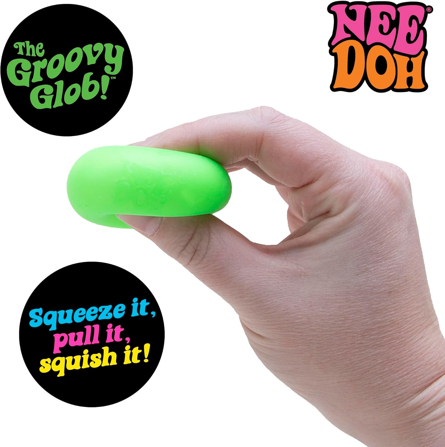 NeeDoh Teenie 10-Pack - 5 Styles of Teenie Squishies- Nice Ice Baby. Original. Swirl. Ripples. Glow - Ages 3 and Up - 10 Teenies Per Pack - Image 5