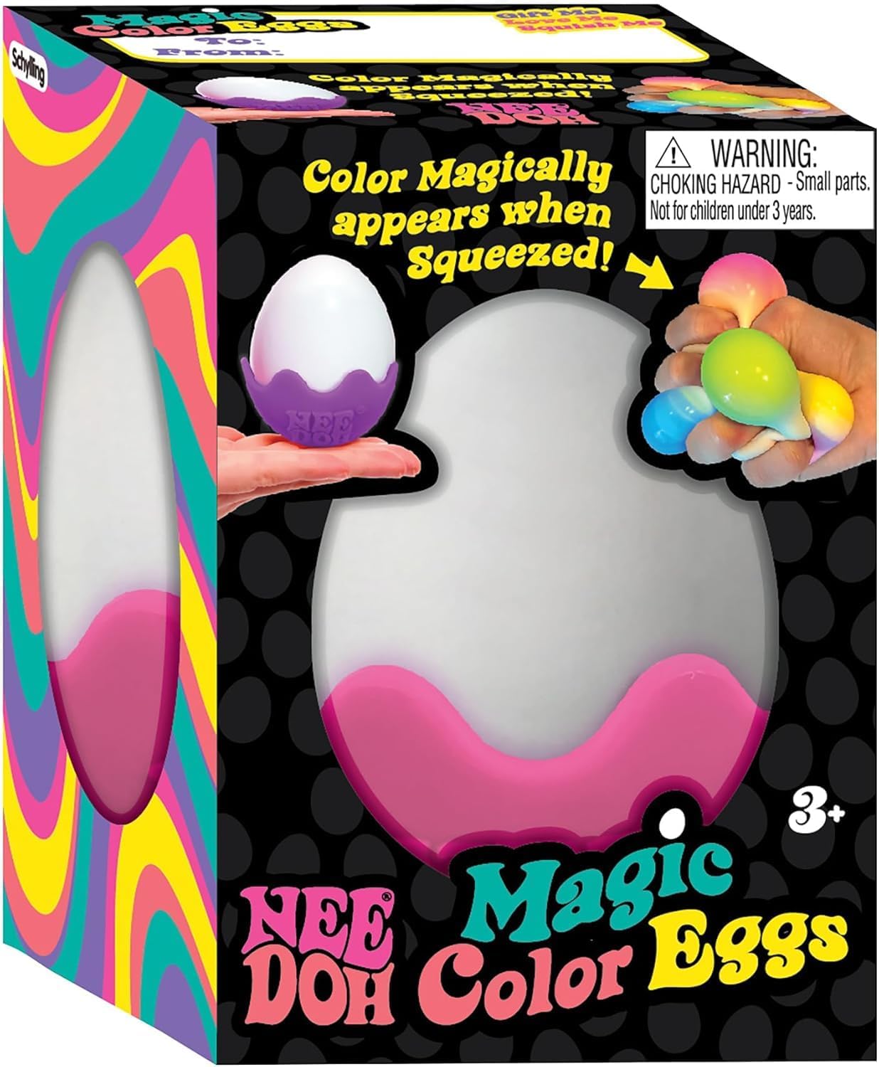 Schylling NeeDoh Magic Color Egg Groovy Glob Trio: Easter Fun - Assorted Colors Gift Set - 3 Pack - Image 5
