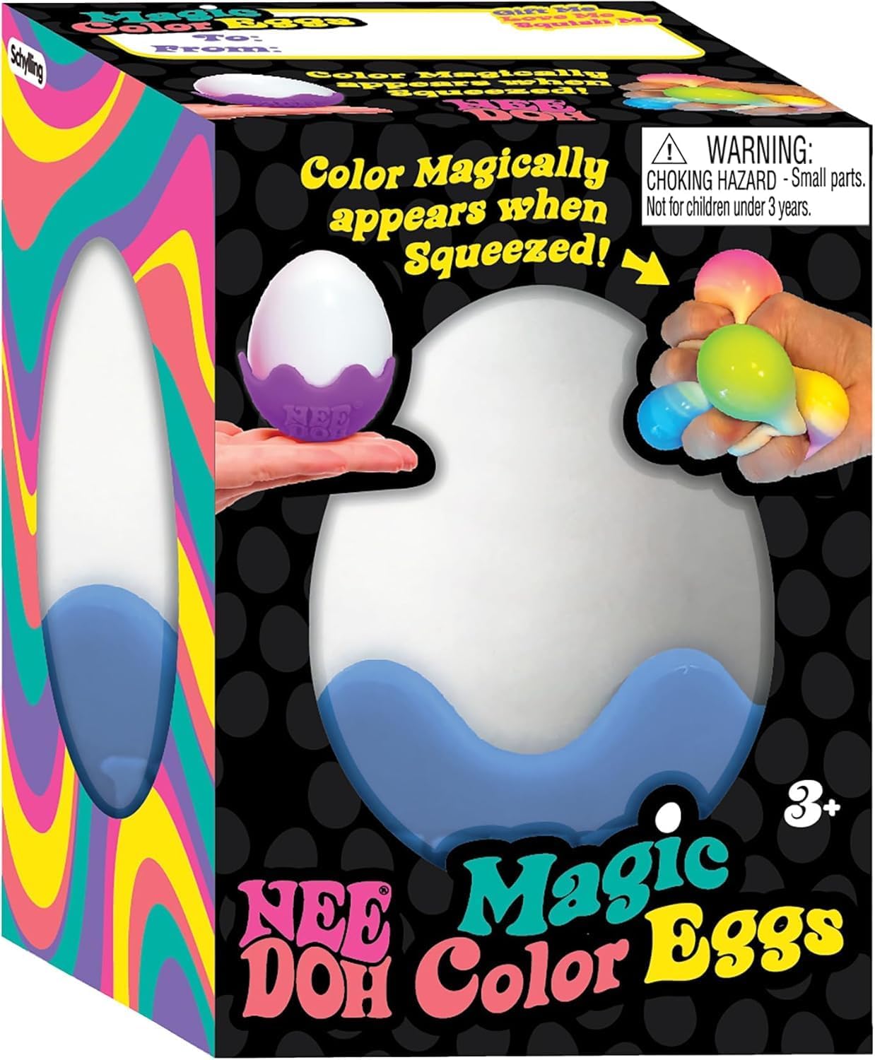 Schylling NeeDoh Magic Color Egg Groovy Glob Trio: Easter Fun - Assorted Colors Gift Set - 3 Pack - Image 6